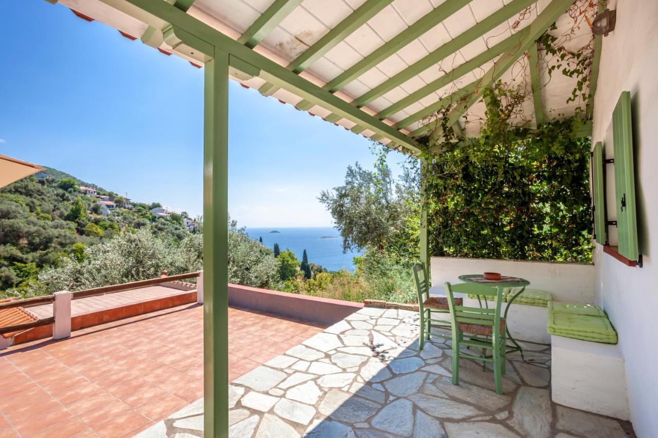 Olea Skopelos Villas With Swimming Pools & Sea View Panormos (Skopelos) Exterior foto